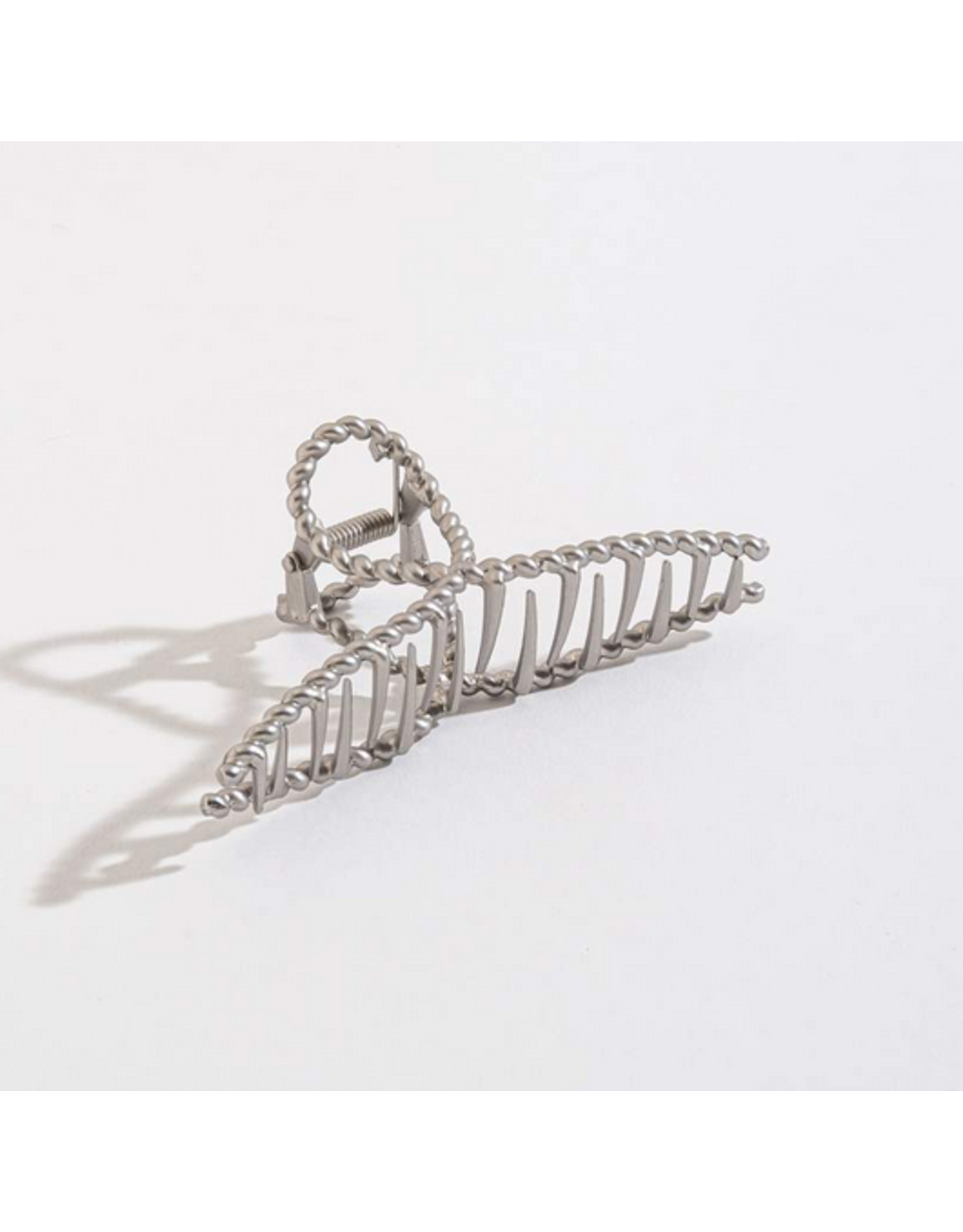 Claw clip- Twist silver
