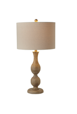Faux wood table lamp