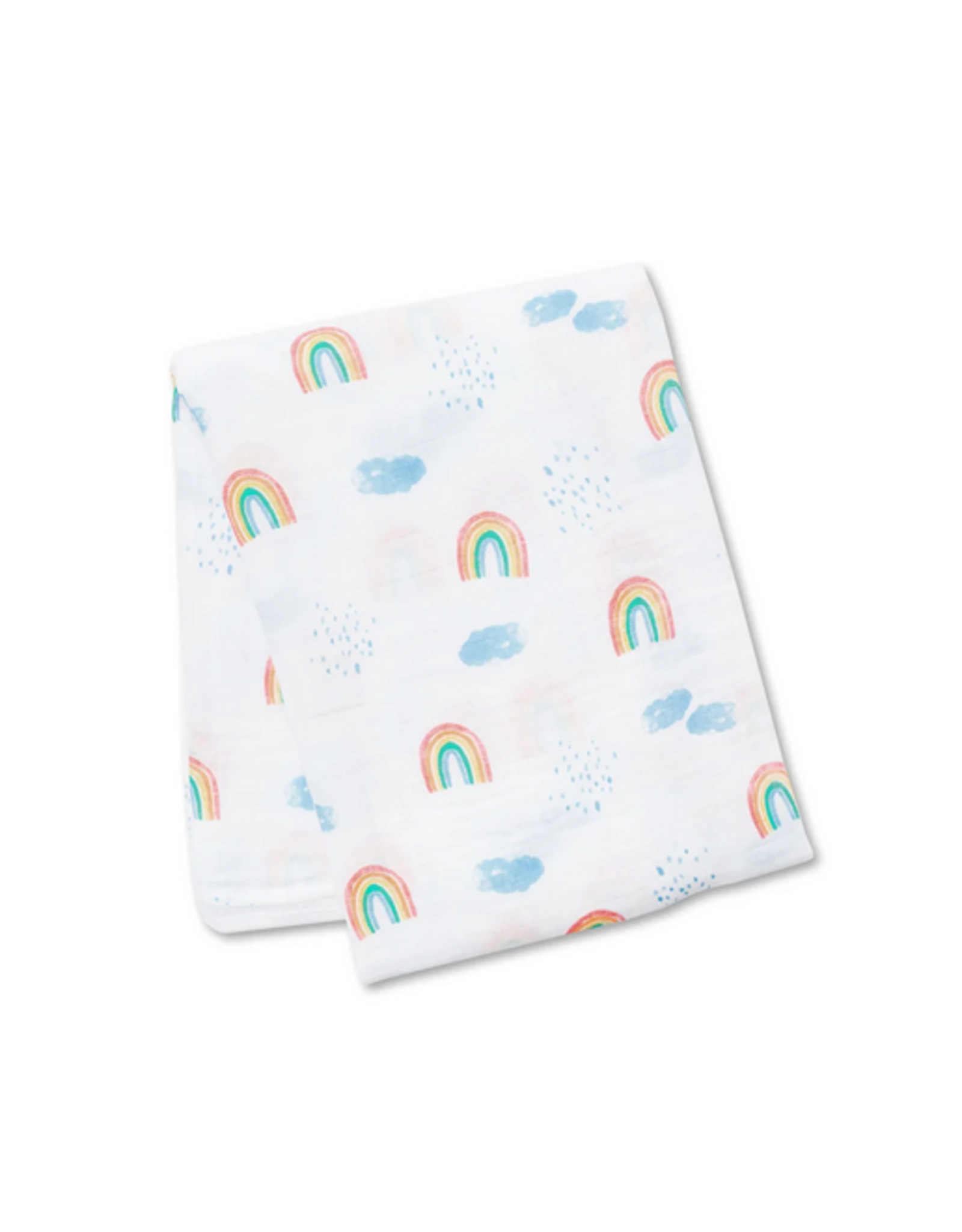 Cotton muslin swaddle-rainbow sky