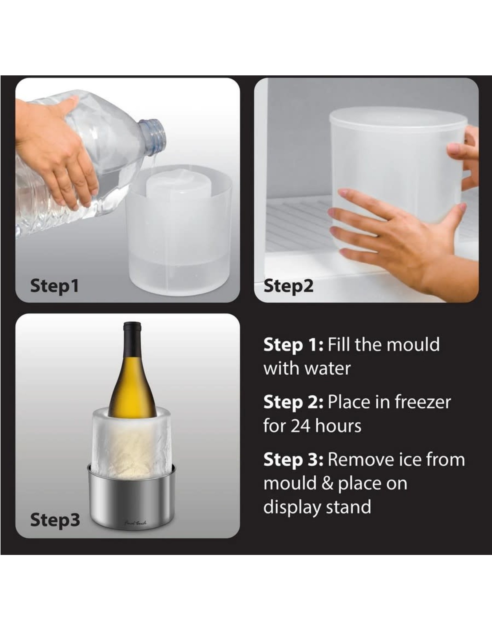 Bottle ice mould & cooler