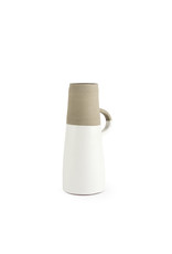 Garand Medium Ceramic Jug - White/Natural