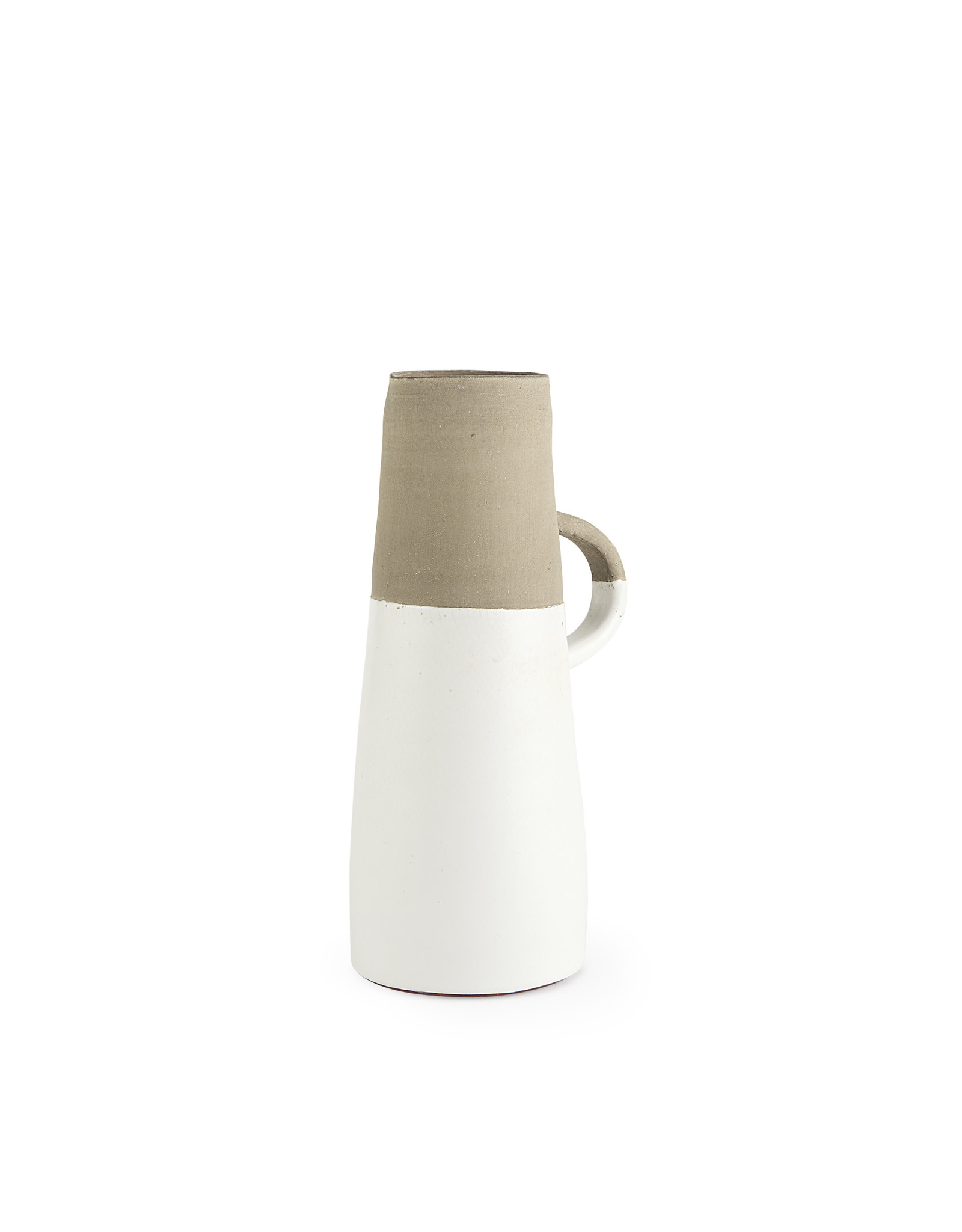 Garand Medium Ceramic Jug - White/Natural