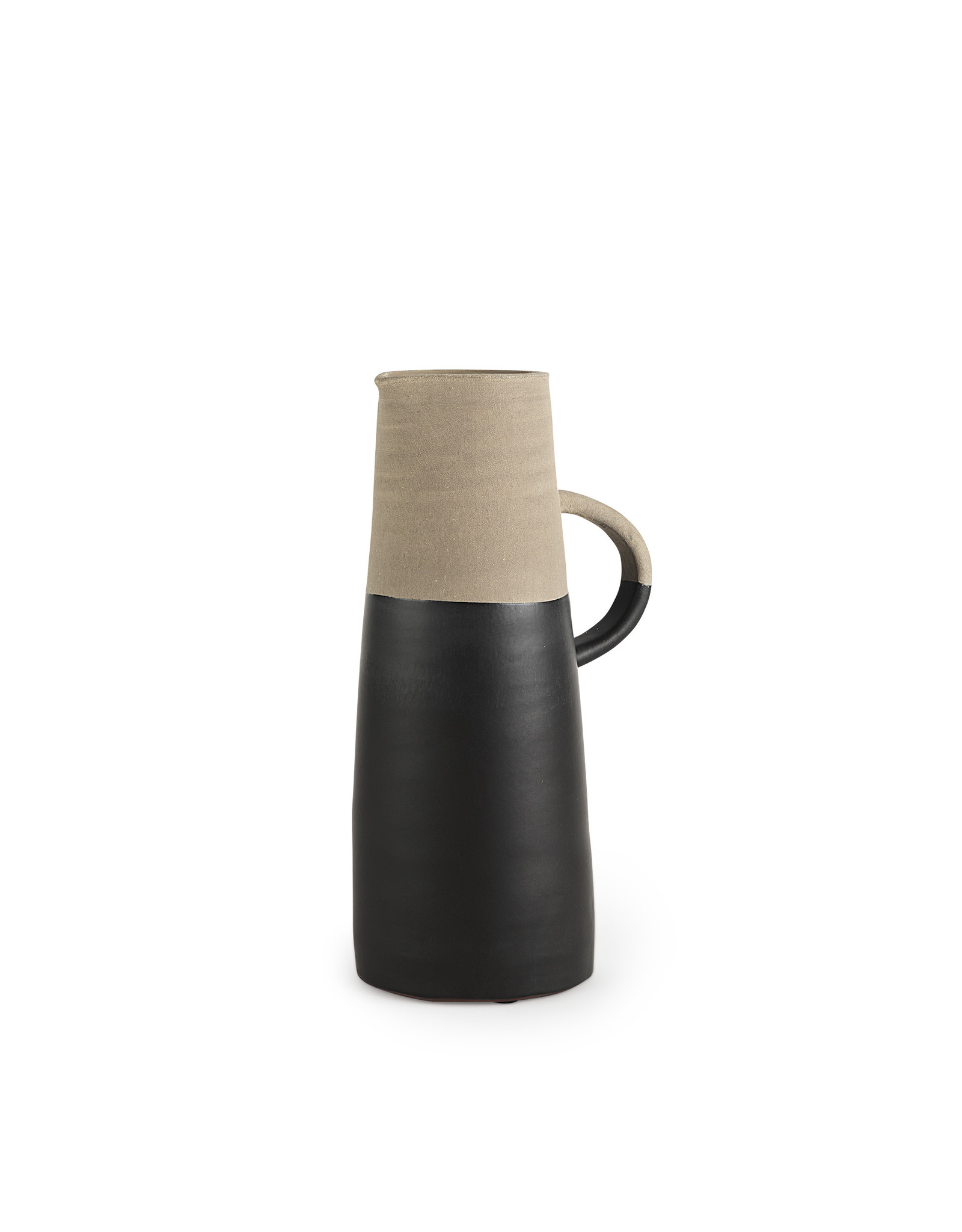 Garand Medium Ceramic Jug - Black Natural