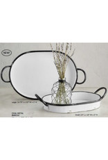 oval metal tray,  sm