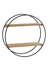 circular wood shelf