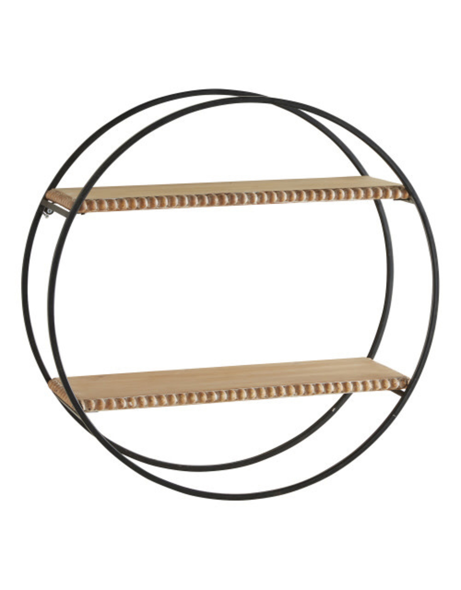 circular wood shelf