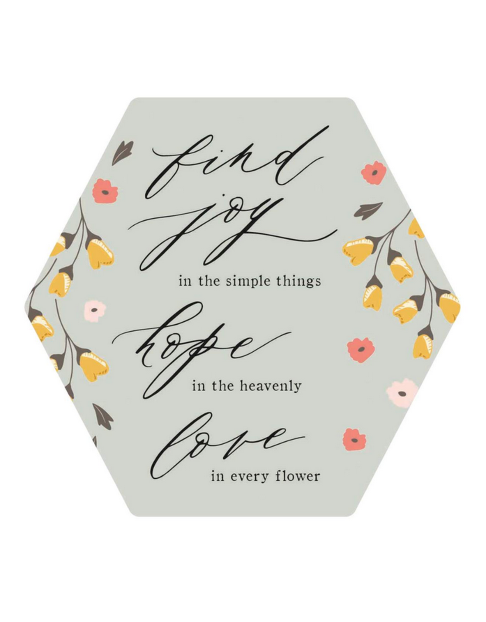 muted florals magnet