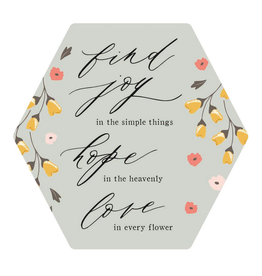 muted florals magnet