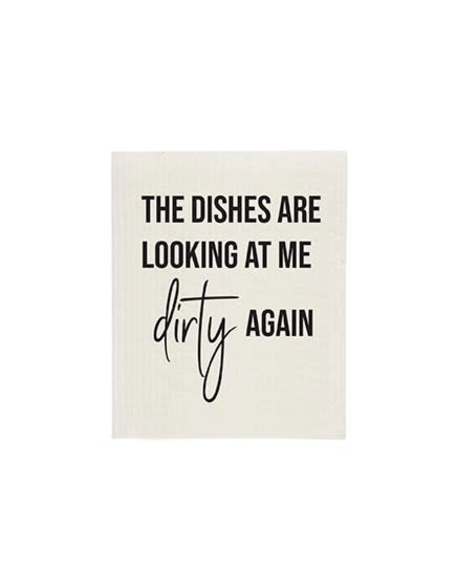 Dishes Looking At Me Sponge Cloth