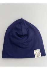 Navy slouchie beanie newborn