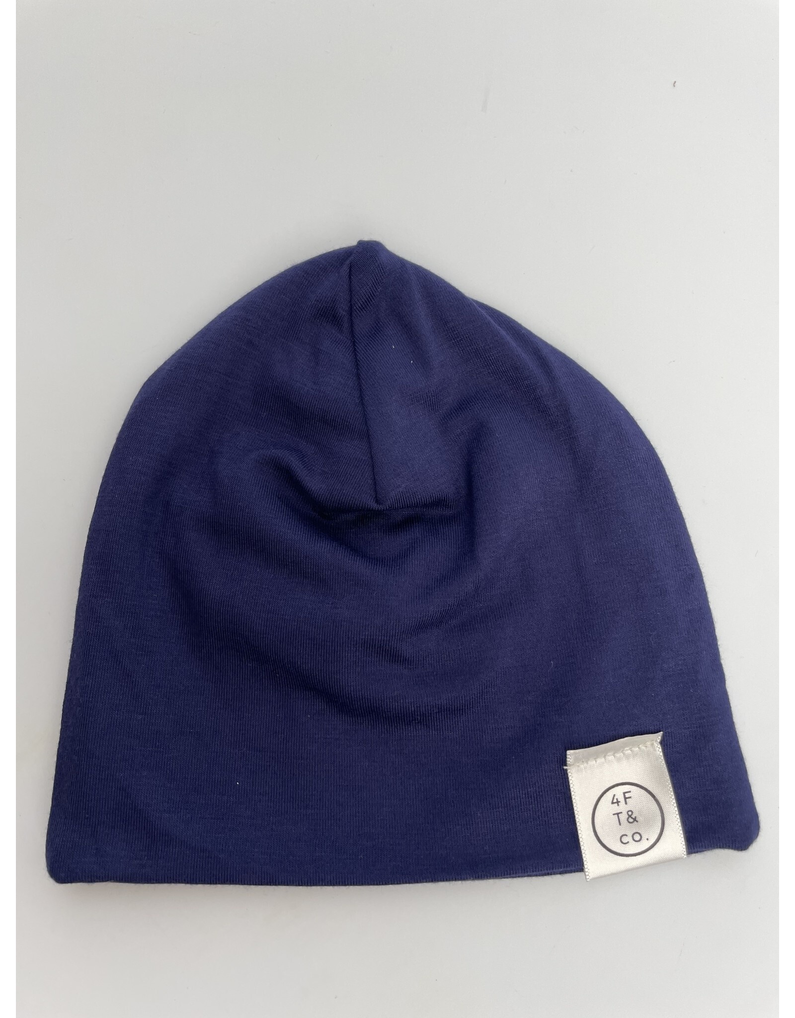 Navy slouchie beanie newborn