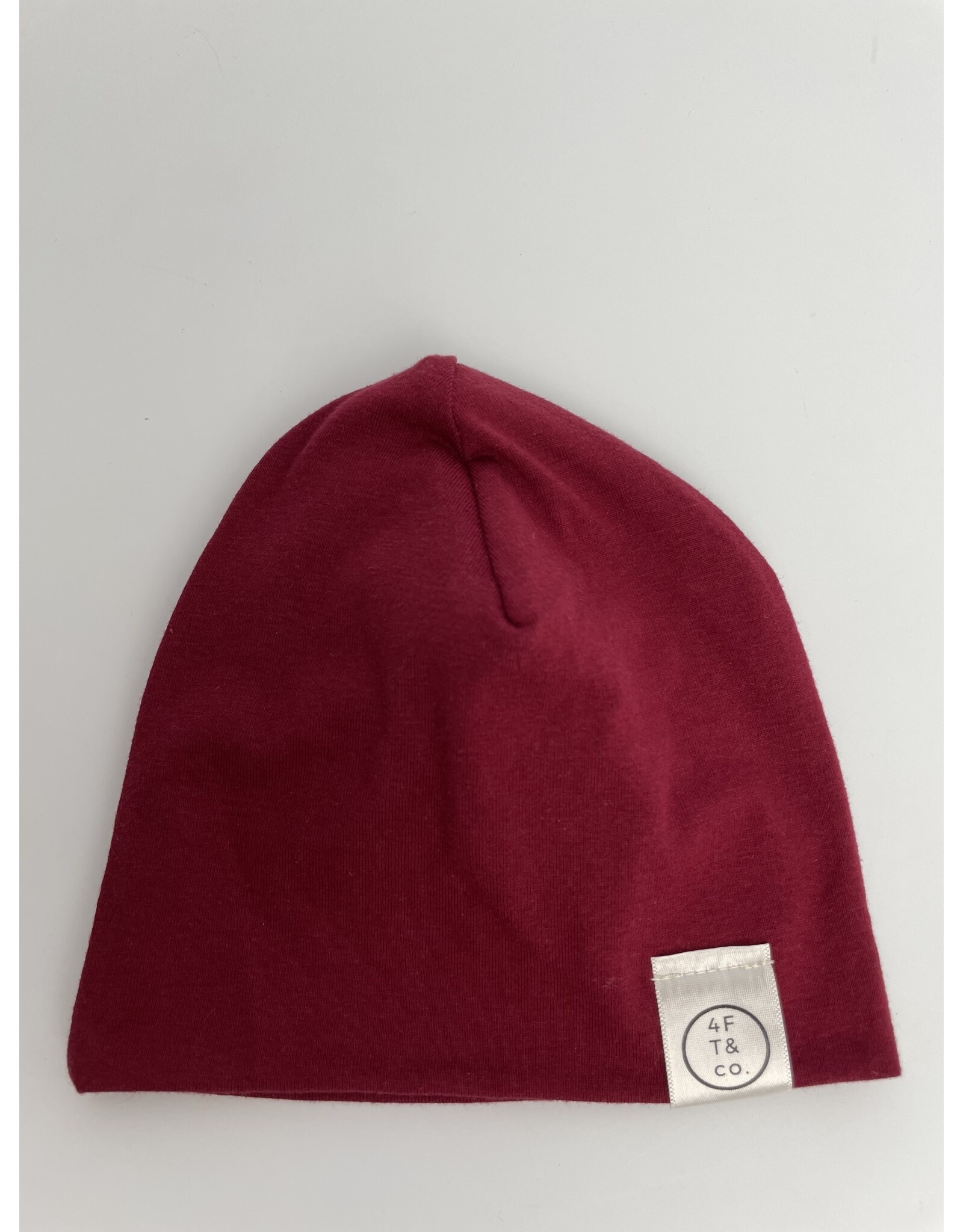 Maroon Slouchie beanie 3-6 months