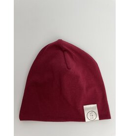 Maroon Slouchie beanie 3-6 months