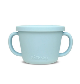 RaZbaby - Oso Silicone snack cup - Blue Moon