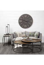 Clapp lll (set of 2) light brown wood with "X" pattern