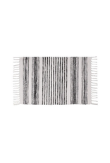 Volos Tasseled Floor Mat Black