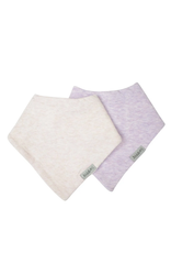 2PC Set Bandana Bib Lavender & Rosewater