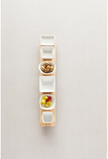 Cabo 7 Piece Acacia Serving Set White