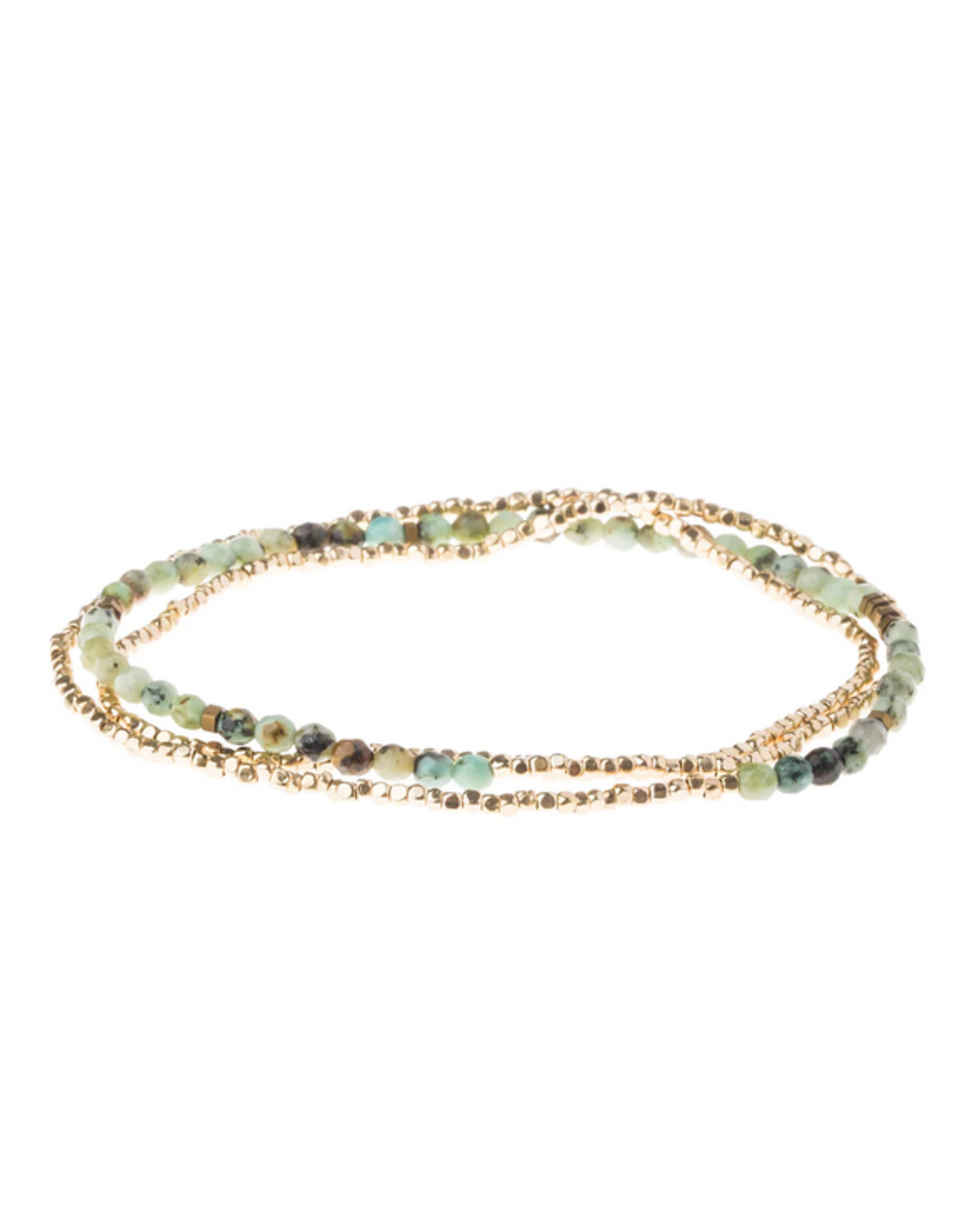 Delicate stone - African Turquoise / Gold