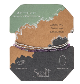 Delicate Stone - Amethyst silver