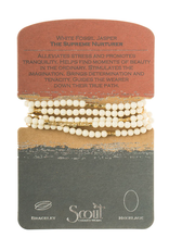 Stone Wrap - White Fossil Jasper