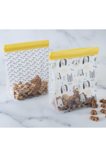 Cute Puppy Standup Reusable Bag - BK/Clear