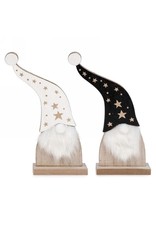 Decor gnome with faux fur - Assorted
