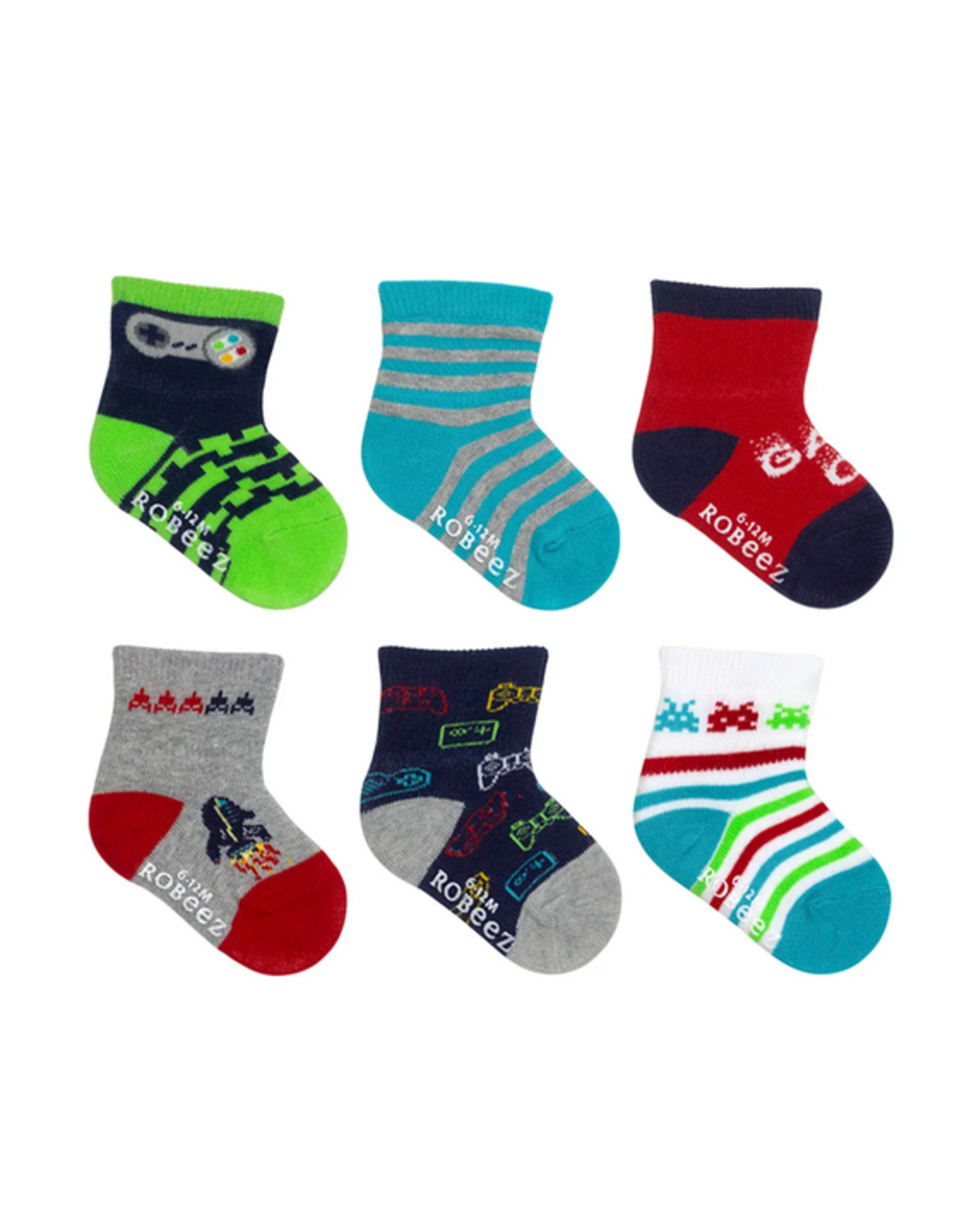 Robeez baby socks - Game on!  0-6M
