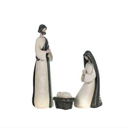 Black & White Holy Family Nativity