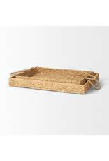 Hona Rectangular hyacinth tray - large