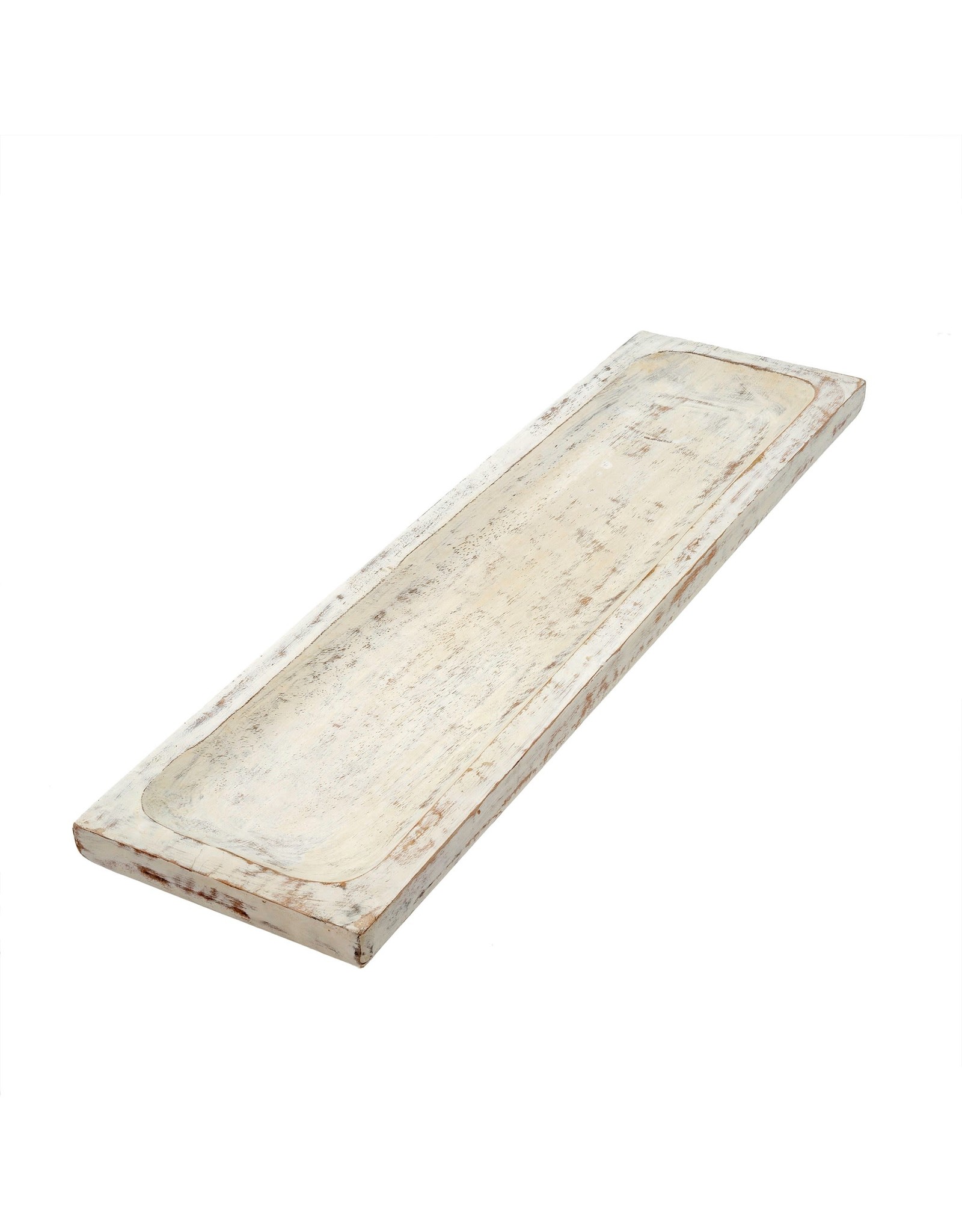 Whitewashed Wooden Tray