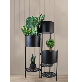 Foldable 6 tier Planter - Black