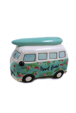 Teal Bus/Surfboard Money Bank
