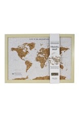 Framed Cork World Map - Large