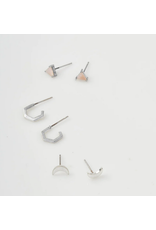 Ella Stud Trio - Silver