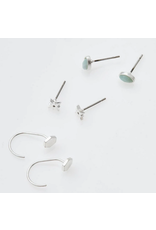 Gabby Stud Trio - SIlver