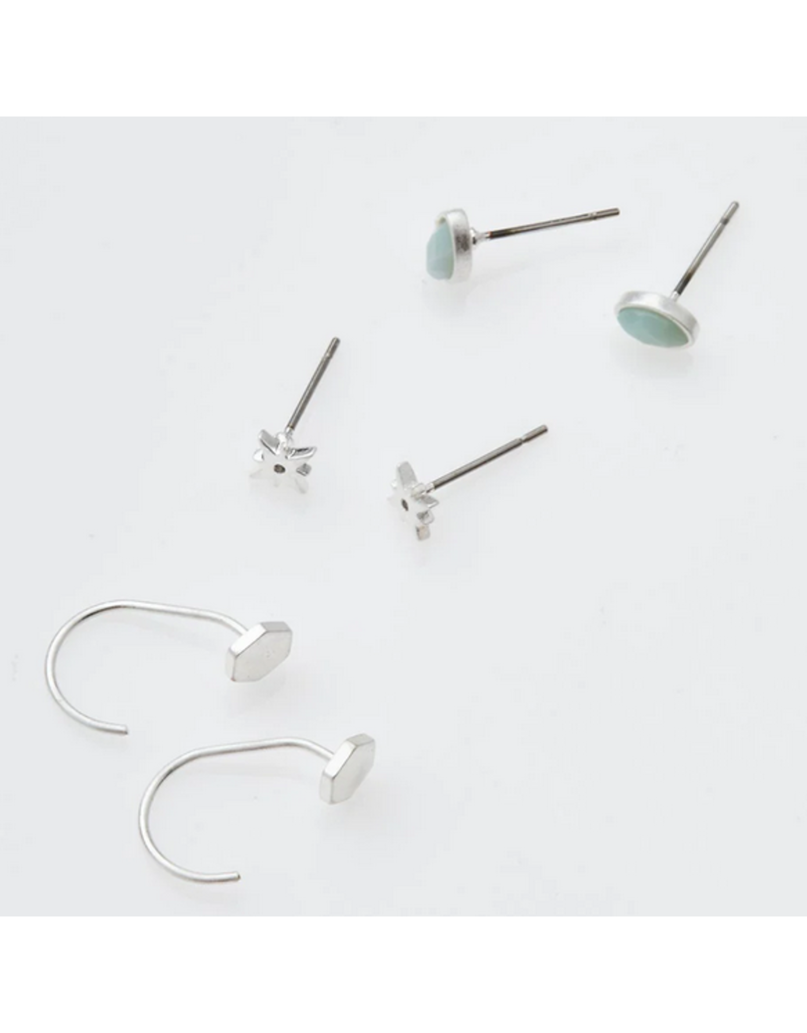 Gabby Stud Trio - SIlver