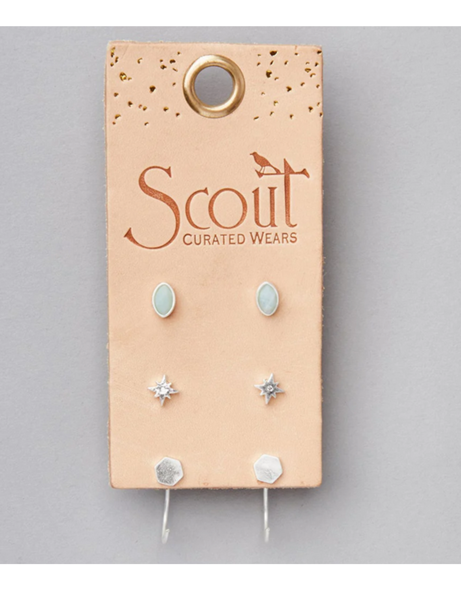 Gabby Stud Trio - SIlver