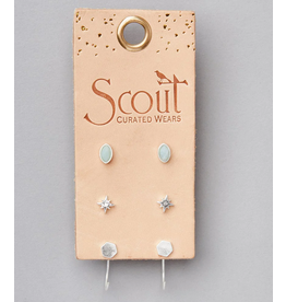 Gabby Stud Trio - SIlver