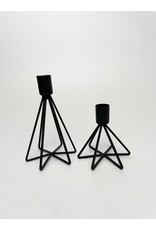Black Candleholder 4x4"