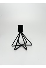 Black Candleholder 4x4"