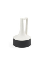 Burton White and black ceramic Jug - Large