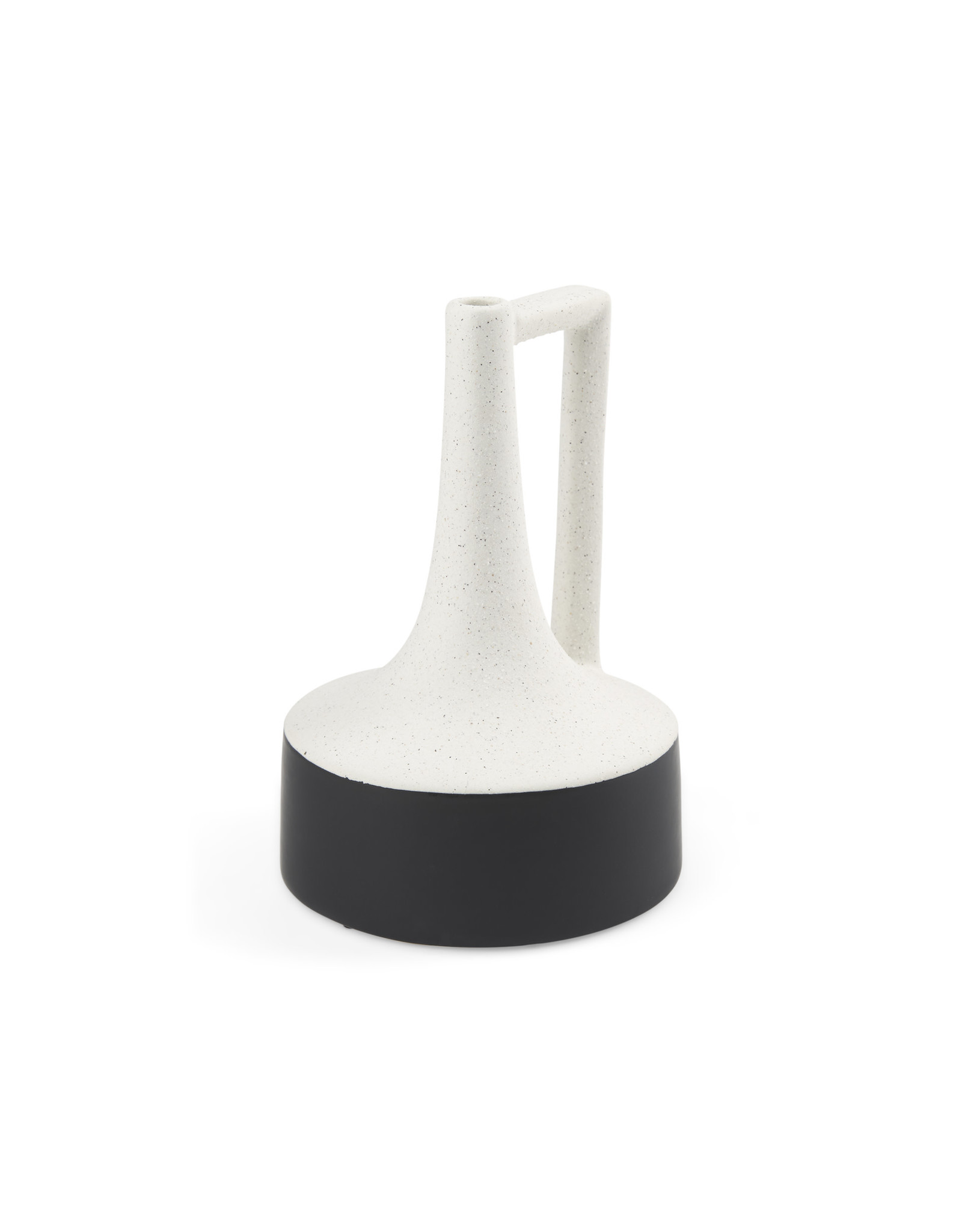 Burton White and black ceramic Jug - Large