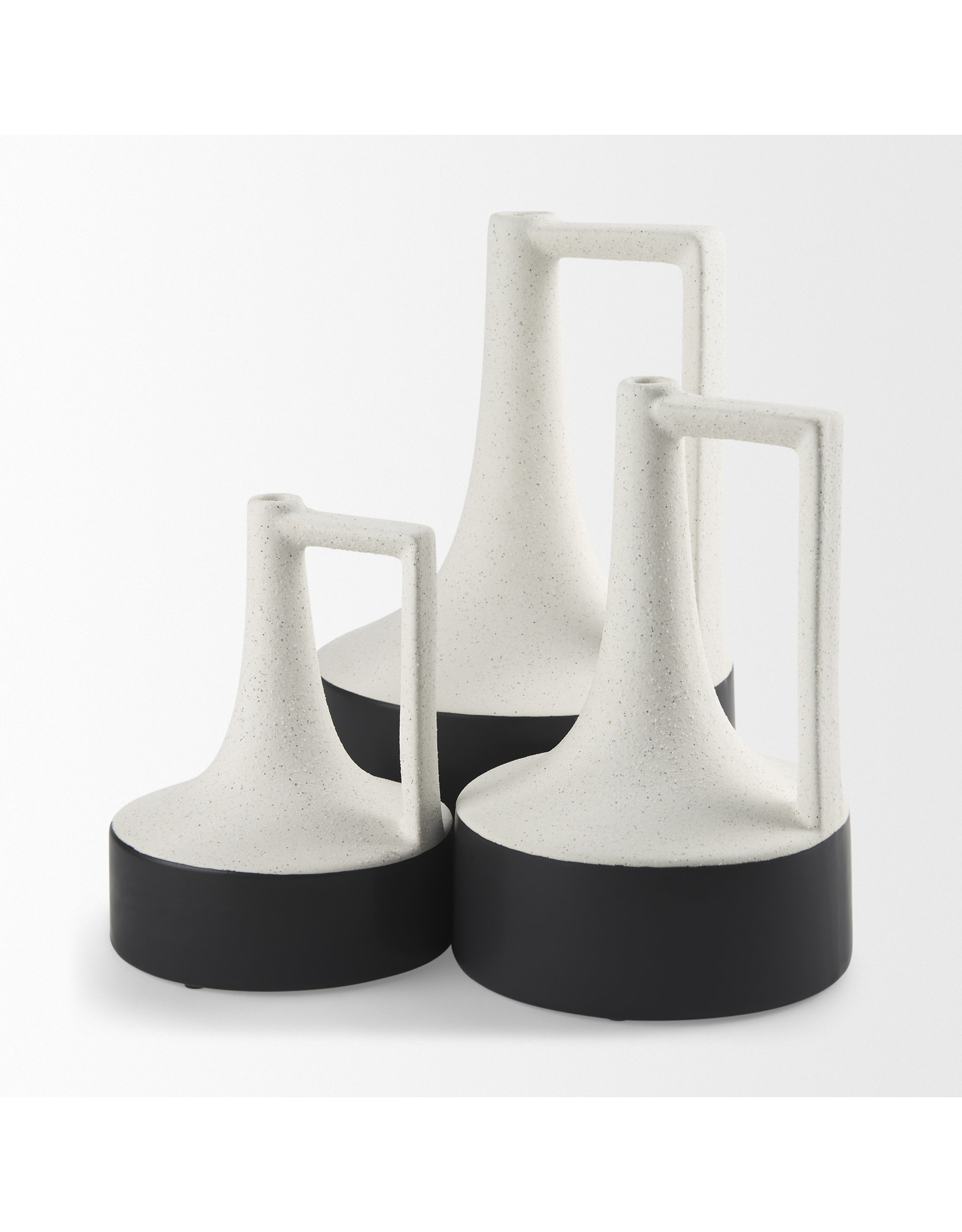 Burton White and Black Cermaic Jug - Small