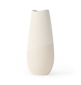 Solar Cream Cracked Ceramic Vase