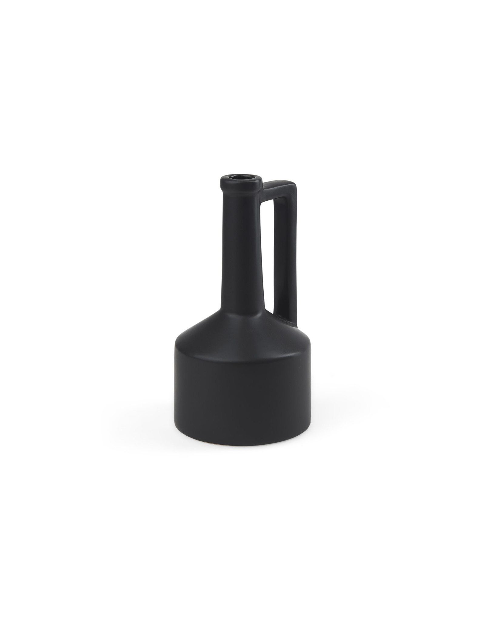 Burton Matte Black Jug Vase - Small