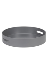 Matte Round Tray - Gray