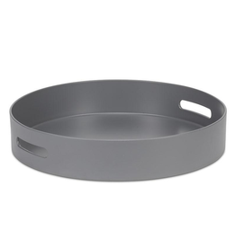 Matte Round Tray - Gray