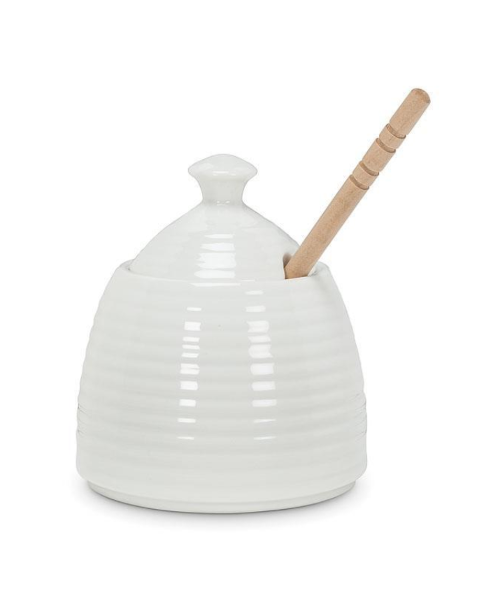 Beehive Honey Pot with Dauber