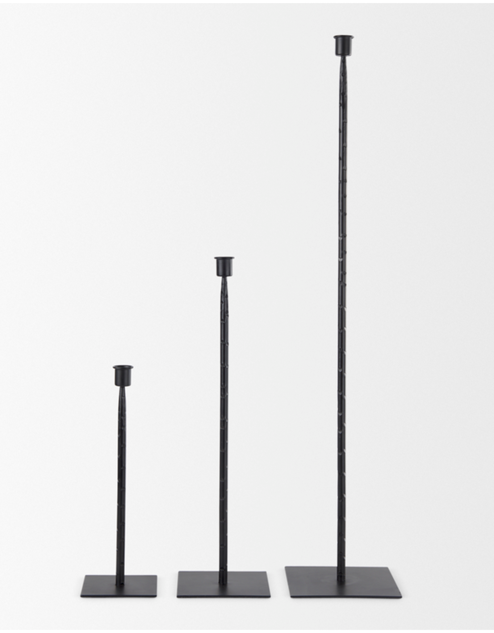 Black Porter Iron Candle Holder - Small
